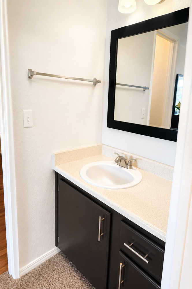 Take a tour today and view Bedroom and bathroom 6 for yourself at the Walnut Village Apartments